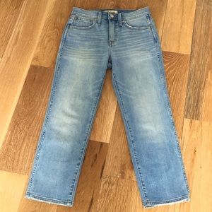 Madewell Stovepipe light wash jeans- SZ 24P